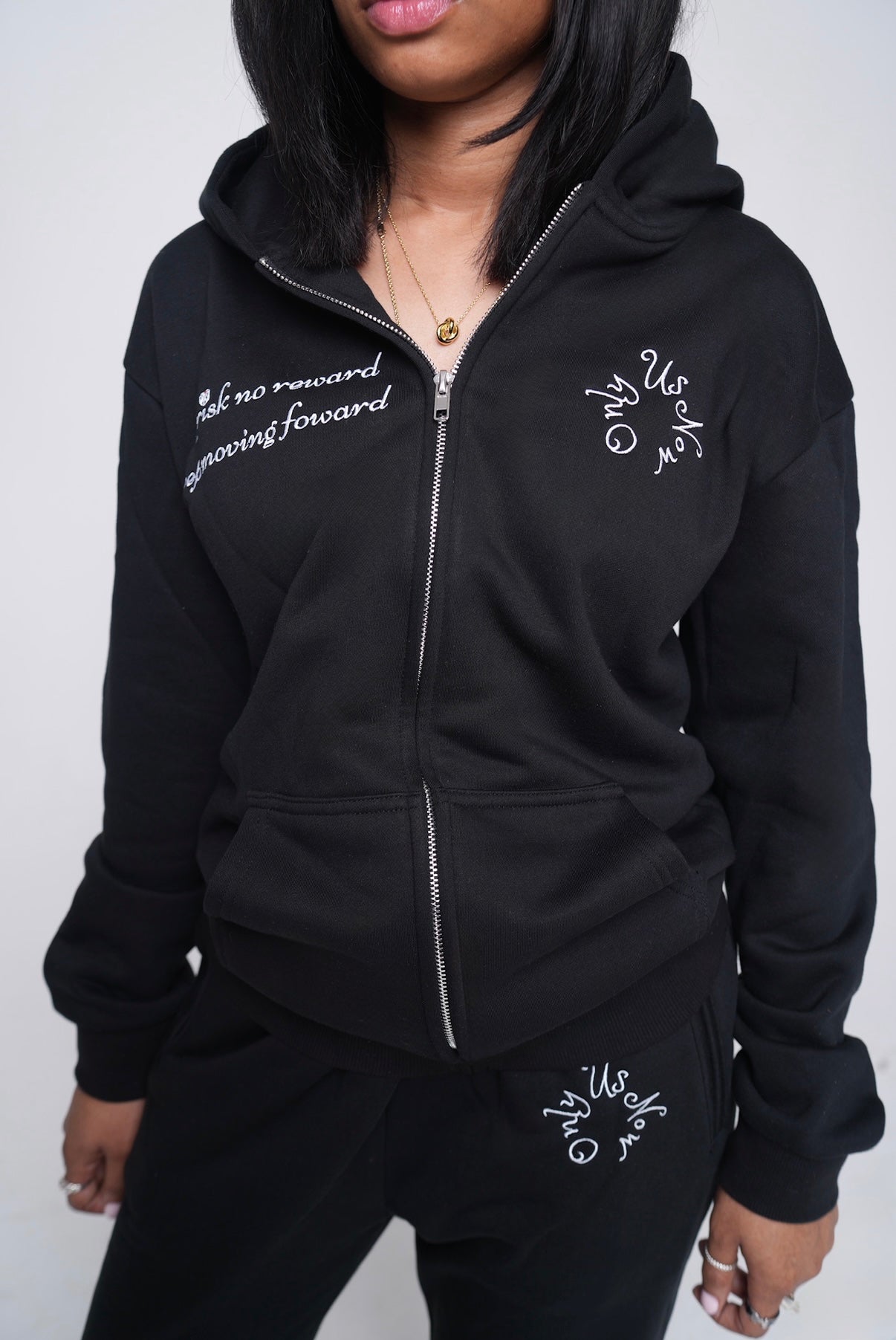 Keep Moving Forward Zip Up Tracksuit