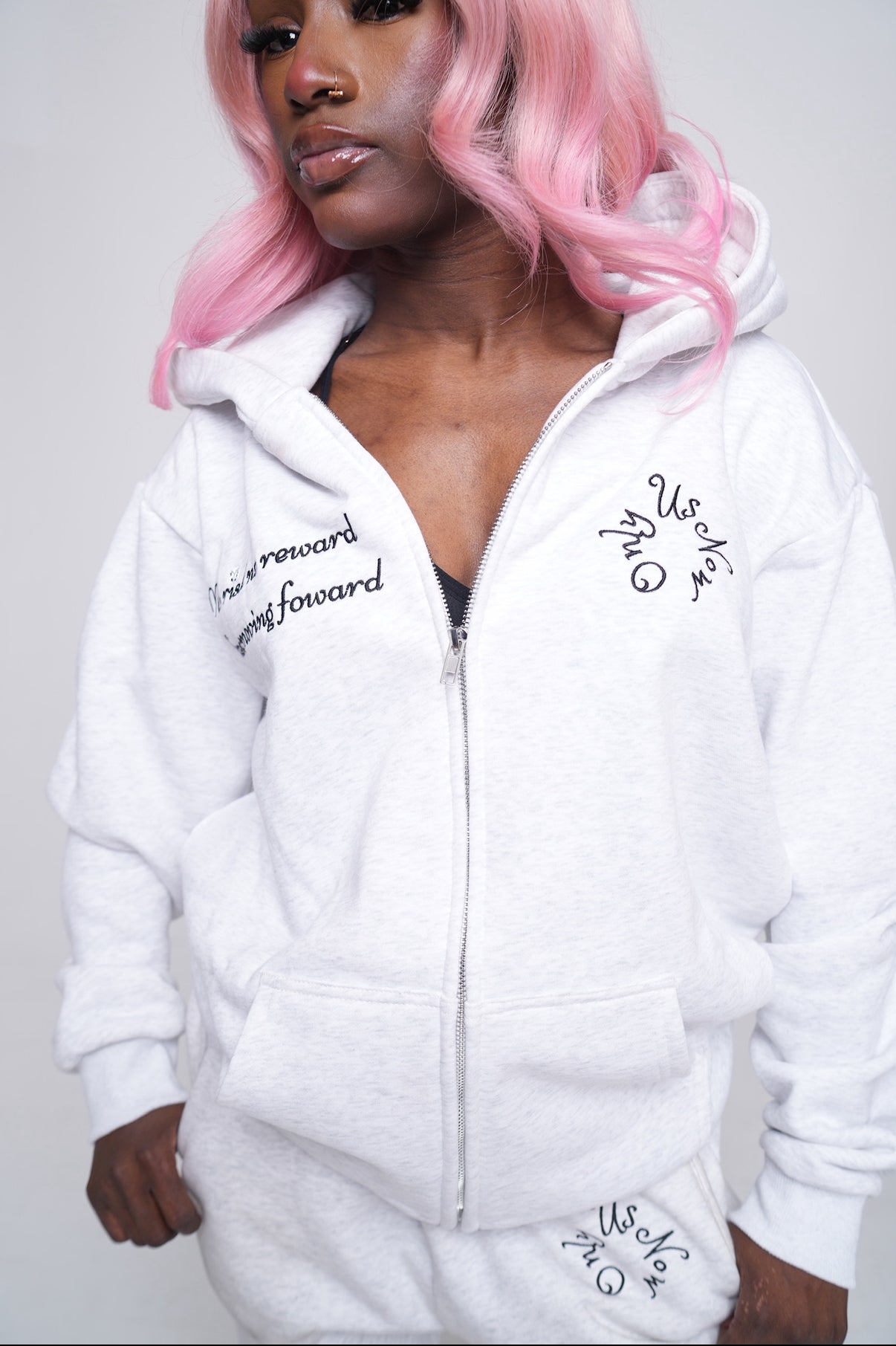 Keep Moving Forward Zip Up Tracksuit
